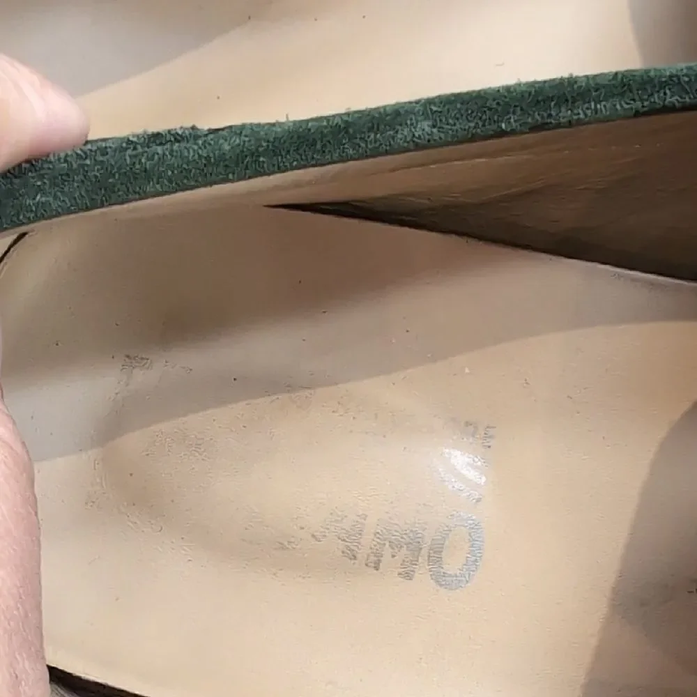 Salvatore Ferragamo Billy 2 Green Suede Driving Loafers Sz 9